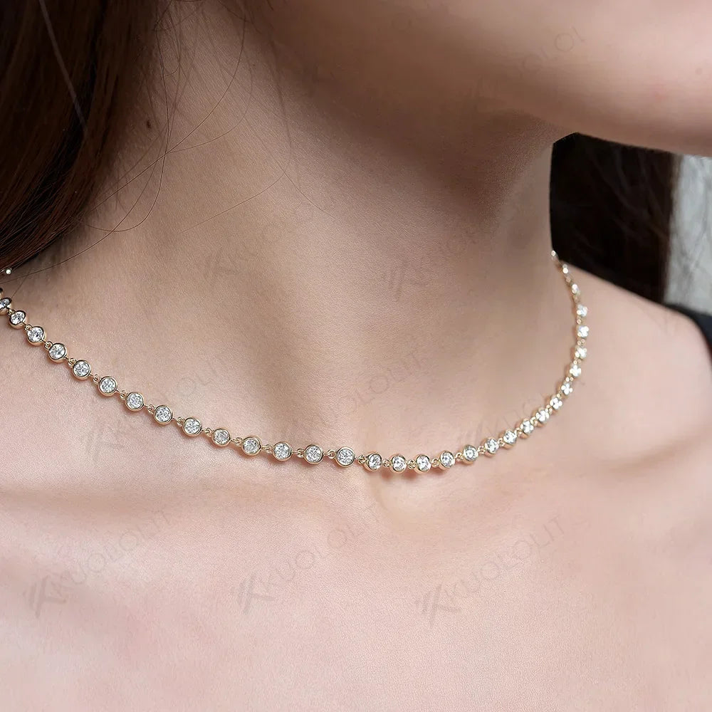 Necklace For Women 14K 10K 9K Gold 925 Silver Chain Necklace