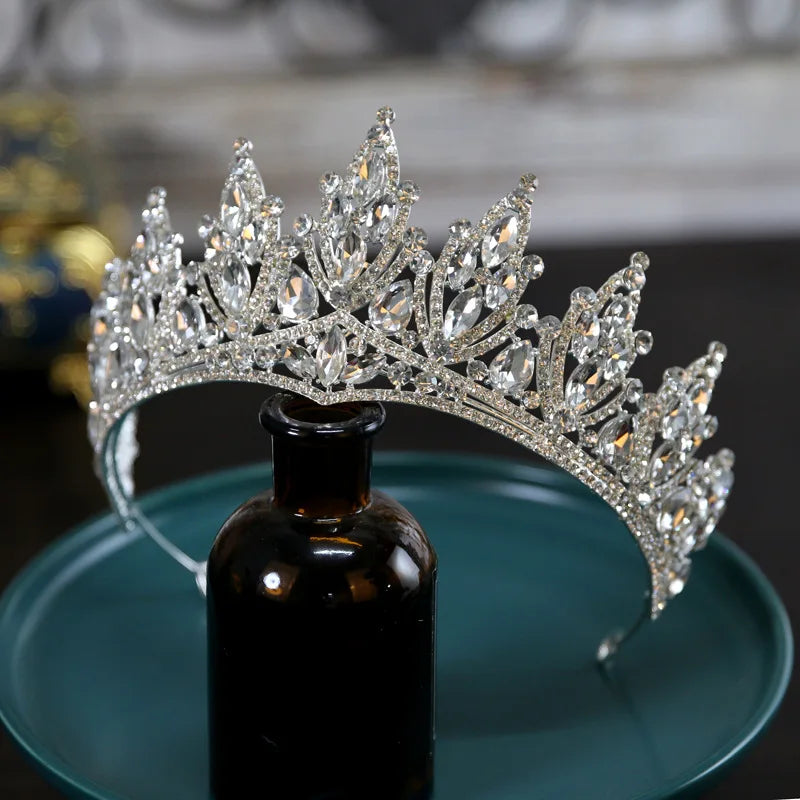 Bride tiara Fashion Queen Wedding Crown Headpiece Wedding Hair Jewelry Accessories