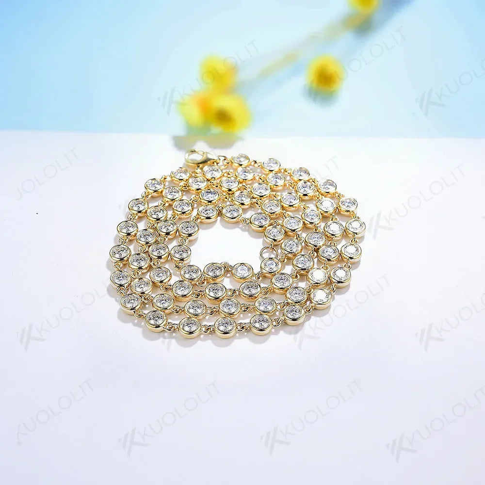 Necklace For Women 14K 10K 9K Gold 925 Silver Chain Necklace