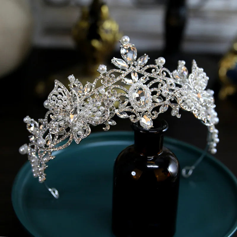 Bride tiara Fashion Queen Wedding Crown Headpiece Wedding Hair Jewelry Accessories