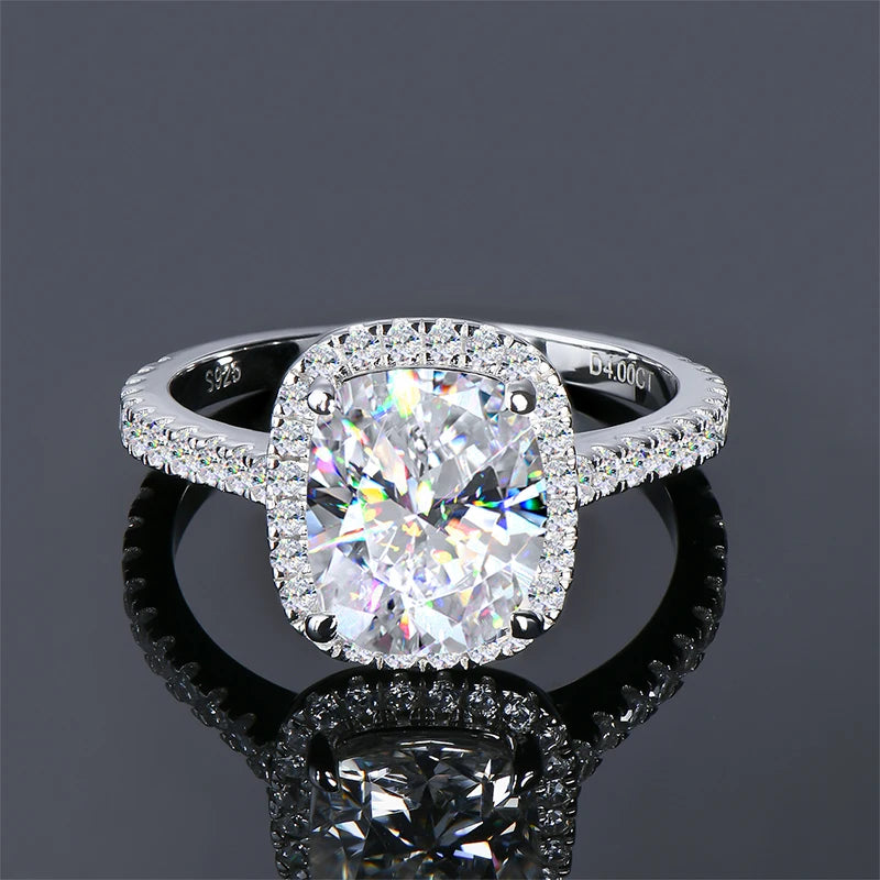 Engagement Ring With GRA Cushion Cut Diamond Wedding Rings