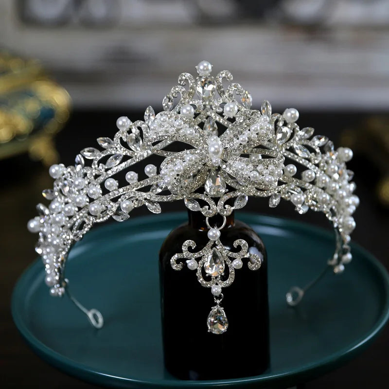 Bride tiara Fashion Queen Wedding Crown Headpiece Wedding Hair Jewelry Accessories